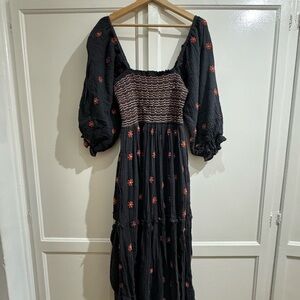 FREE PEOPLE Dahlia Embroidered Dress in size M